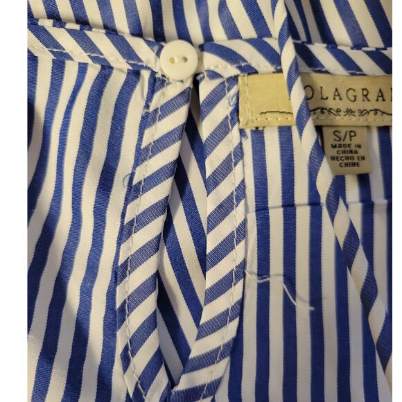 Polagram Striped Sundress Embroidered Applique Nautical Beach Resort Cruise SZ S - Picture 7 of 8